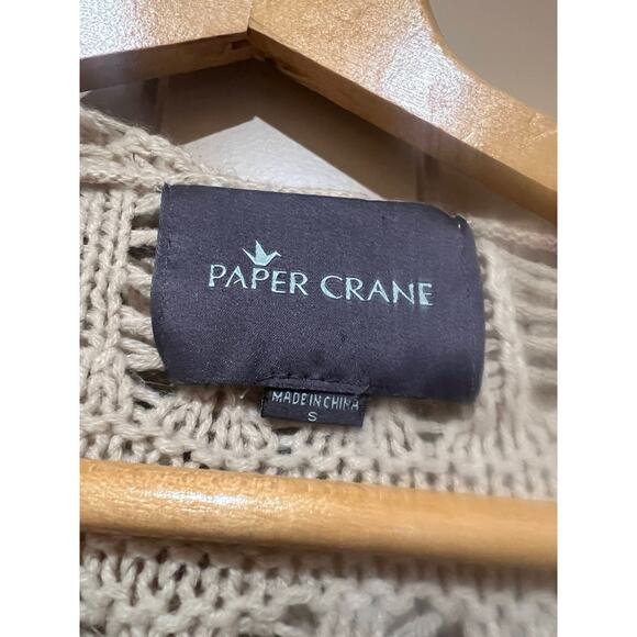 PAPER CRANE Hooded Stripe Sweater Size Small - Picture 4 of 5